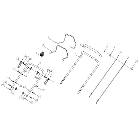 TRX-0499 - CABLE DE PARADA ORIGINAL AMA TRX465/TRX511/TRX525