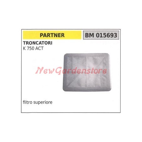 Filtro aria superiore PARTNER per troncatore K 750 ACT 015693 | Newgardenstore.eu