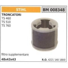 STIHL additional air filter for TS 460 510 760 cut-off saw 008348