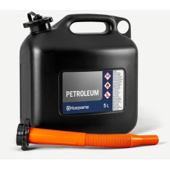 Bidon d'essence en plastique HUSQVARNA de 5 litres avec bec verseur flexible | Newgardenstore.eu