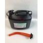Bidón de combustible de plástico HUSQVARNA de 5 litros con boquilla flexible
