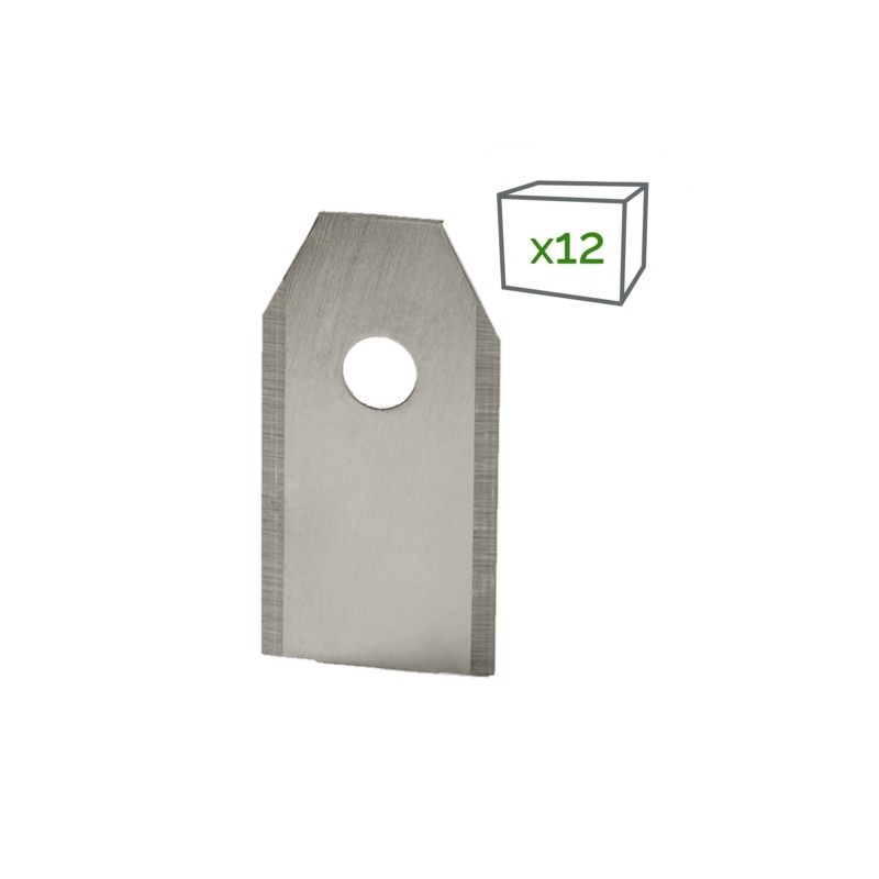 Kit de 12 cuchillas y tornillos de acero inoxidable para robot cortacésped Segway Navimow HA002E compatible