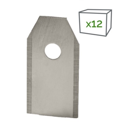 Kit of 12 stainless steel blades and screws for Segway Navimow robot lawnmower HA002E compatible | Newgardenstore.eu