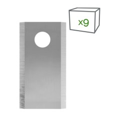Kit de 9 lames et vis pour tondeuse robot MOWOX RM50 600 800 1200 compatible SA500ECO | Newgardenstore.eu