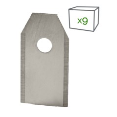Kit 9 lame INOX e viti robot tagliaerba YARD FORCE compatibile 846210 | Newgardenstore.eu