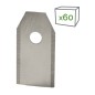 Kit of 60 stainless steel blades and screws for HUSQVARNA robot lawnmower 577864603