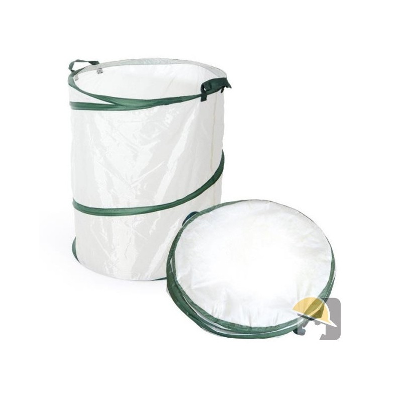 Contenedor de residuos de jardín VERDELOOK de PVC con resorte, capacidad máxima de 20 kg.