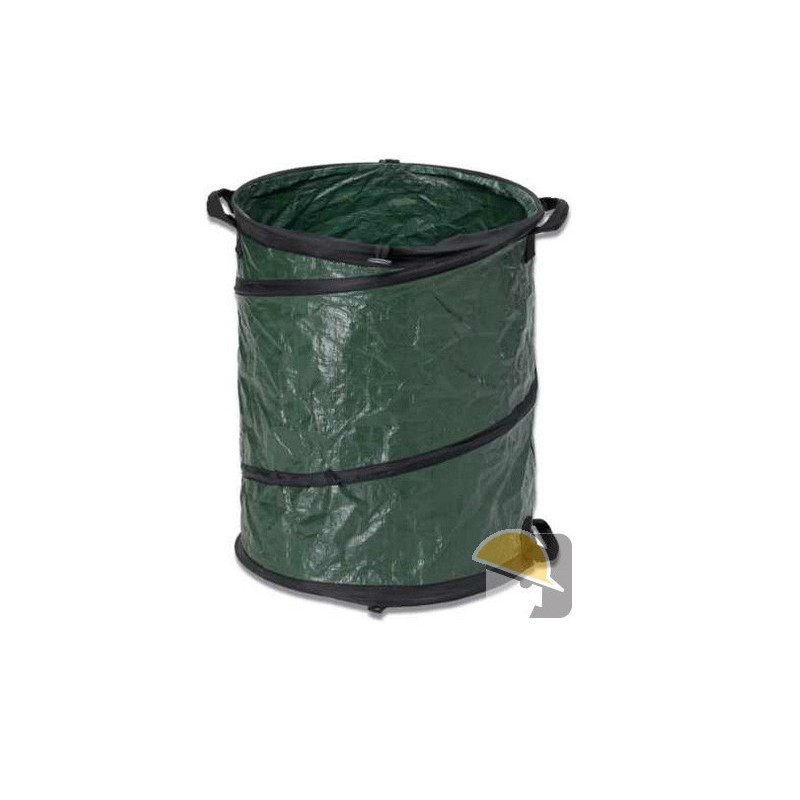 Contenedor de polietileno TENAX para la recogida de residuos de jardín, 50 cm de diámetro.