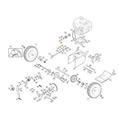 Vite M8X1X25 UNI5740 spazzaneve ORIGINALE STIGA AS56P AS62P 112793312/1 | Newgardenstore.eu