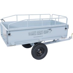 Carrello ribaltabile in metallo trattorino tagliaerba sponde comprese max 450 Kg | Newgardenstore.eu