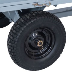 Metallkippanhänger für Rasentraktoren, inklusive Seitenwände | Newgardenstore.eu