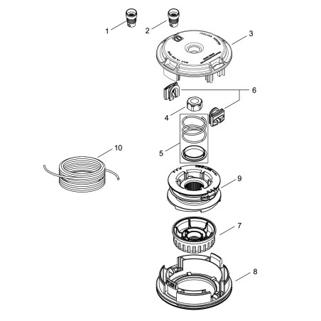 Écrou d'origine Echo ECRD00100023 | Newgardenstore.eu