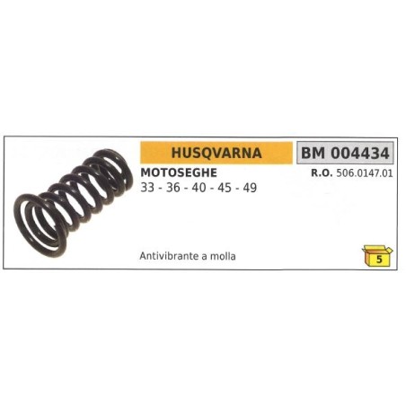 Antivibrador de muelle HUSQVARNA sierra de cadena 33 36 40 45 49 004434 | Newgardenstore.eu