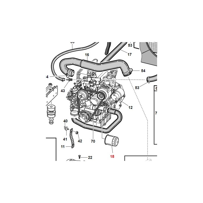 ORIGINAL KUBOTA Ölfilter GIANNI FERRARI PG/SR Motor Arbeitsmaschine