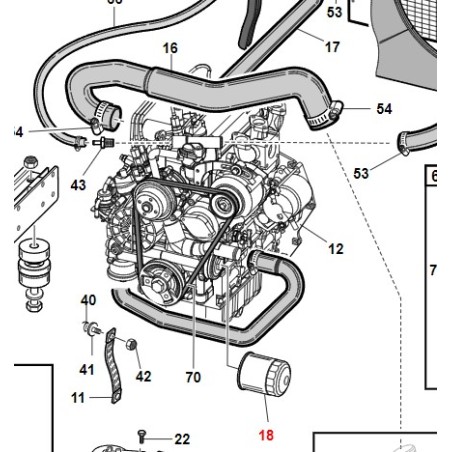 ORIGINAL KUBOTA oil filter GIANNI FERRARI PG/SR engine operating machine | Newgardenstore.eu