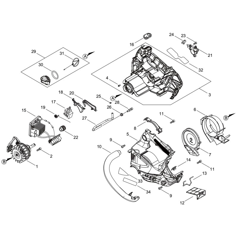 ETICHETTA ECRX543005720 ORIGINALE ECHO