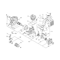 ETIQUETA ORIGINAL DE ECHO ECRX547001810 | Newgardenstore.eu