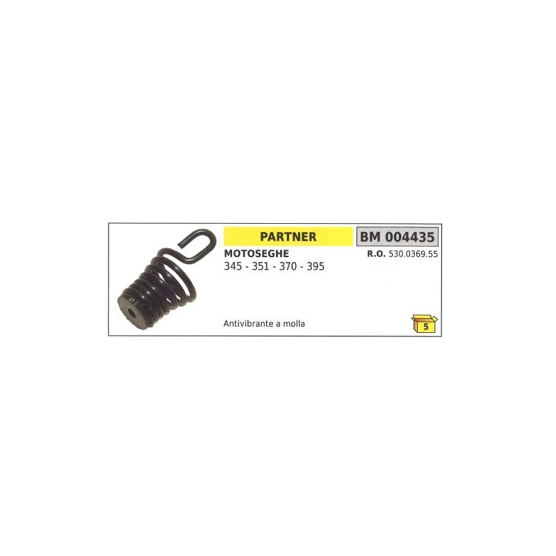 Muelle antivibración PARTNER motosierra 345 351 370 395 004435