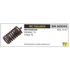 Ressort amortisseur arrière MC CULLOCH tronçonneuse PROMAC 72 TITAN 70 009345 | Newgardenstore.eu
