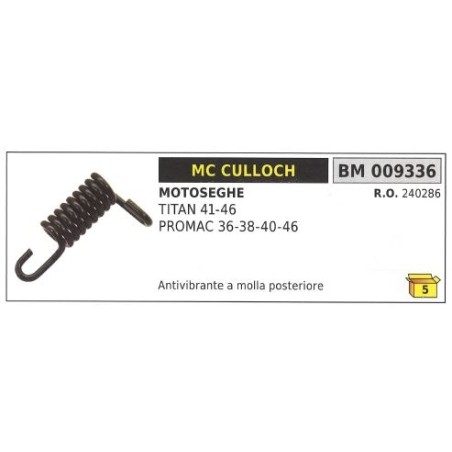 Amortisseur de vibrations à ressort arrière MC CULLOCH TITAN 41 46 PROMAC 36 009336 | Newgardenstore.eu