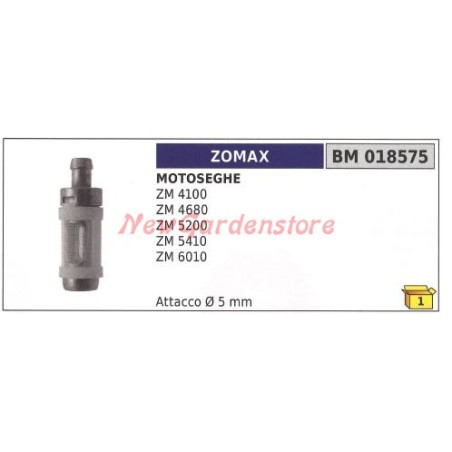 Filtro de aceite ZOMAX para motosierra ZM 4100 4680 5200 5410 6010 018575 | Newgardenstore.eu