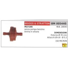 Filtro de combustible sin núcleo de latón BRIGGS&STRATTON 150 MICRON 298090