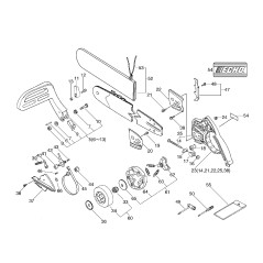 CRAMPÓN ORIGINAL ECHO CON TORNILLOS ECR88020038330 | Newgardenstore.eu