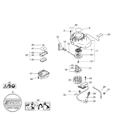 ORIGINAL ECHO LABEL ECR89011225461 | Newgardenstore.eu