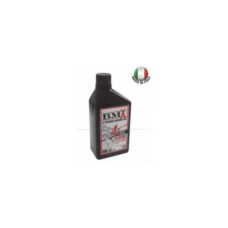 A bottle of oil engine BMX 4T 600 ml dose to change the engine oil in the mower