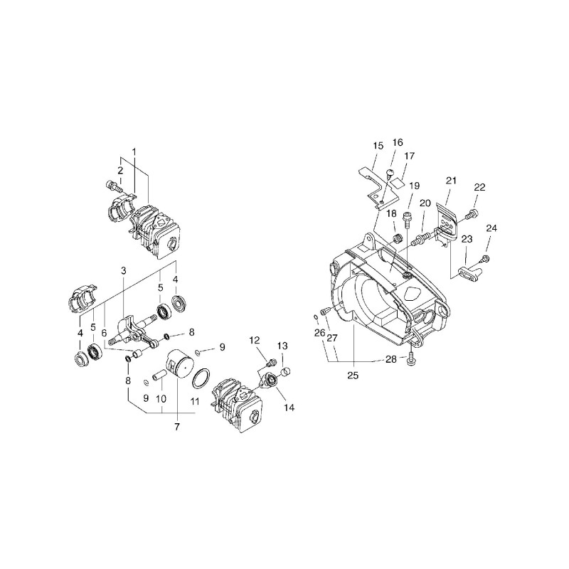 Vis Allen d'origine ECHO 4X12 ECR90016204012