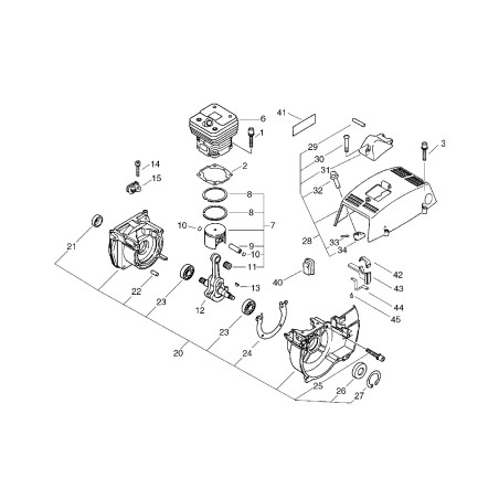 Fiche 4x29,8 ECR90033040298 d'origine Echo | Newgardenstore.eu