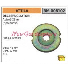 Flangia inferiore coppia conica ATTILA decespugliatore 008102 | Newgardenstore.eu