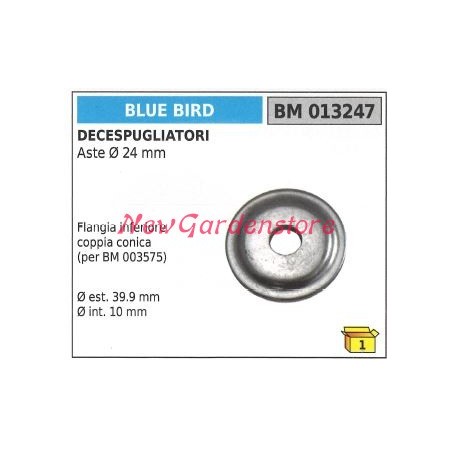 Lower bevel gear pair flange BLUEBIRD brushcutter 013247 | Newgardenstore.eu