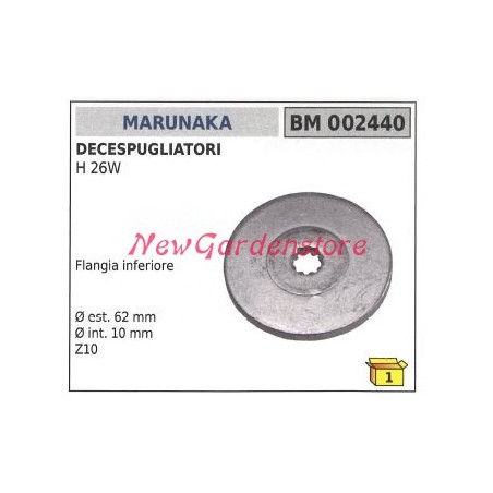 Lower flange bevel gear pair MARUNAKA brushcutter H 26W 002440 | Newgardenstore.eu