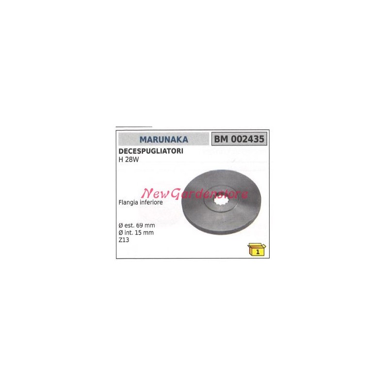 Par de engranajes cónicos brida inferior desbrozadora MARUNAKA H 28W 002435