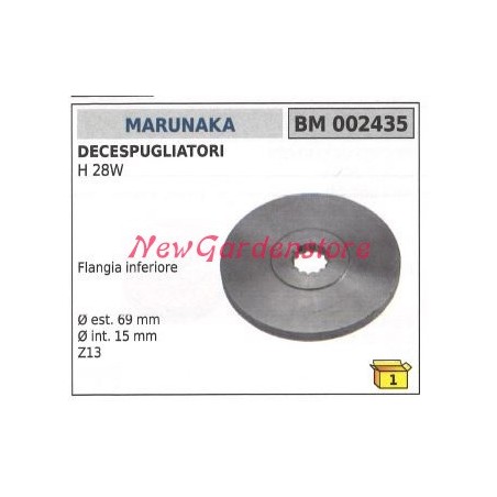 Lower flange bevel gear pair MARUNAKA brushcutter H 28W 002435 | Newgardenstore.eu