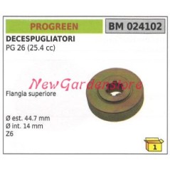 Upper bevel gear pair flange PROGREEN brushcutter PG 26 024102 | Newgardenstore.eu