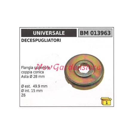 Upper flange bevel gear pair UNIVERSAL brushcutter 013963 | Newgardenstore.eu