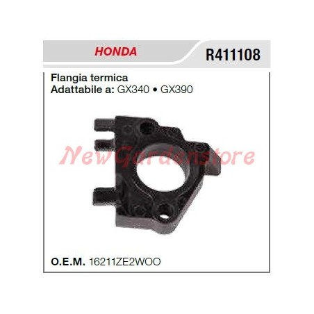 Flangia termica aspirazione HONDA motopompa GX340 390 R411108 | Newgardenstore.eu