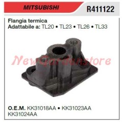 Flangia termica aspirazione MITSUBISHI tagliasiepe TL20 23 26 33 R411122