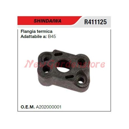 Flangia termica aspirazione SHINDAIWA motosega B45 R411125 | Newgardenstore.eu