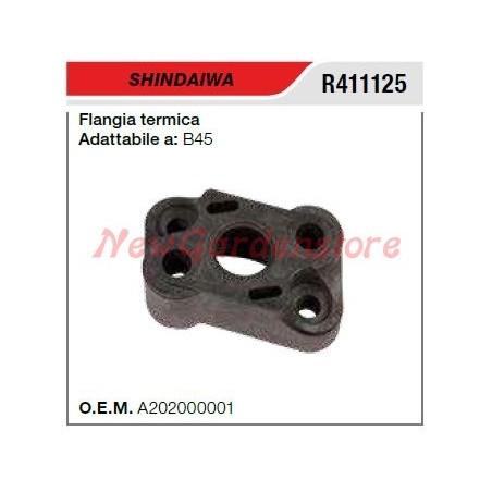 Thermal intake flange SHINDAIWA chainsaw B45 R411125 | Newgardenstore.eu