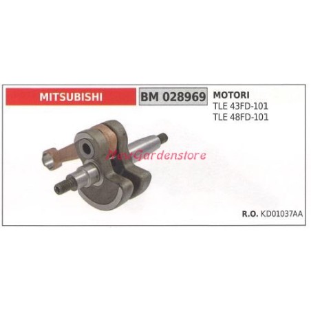 Drive shaft MITSUBISHI brushcutter motor TLE 43FA-101 028969 | Newgardenstore.eu