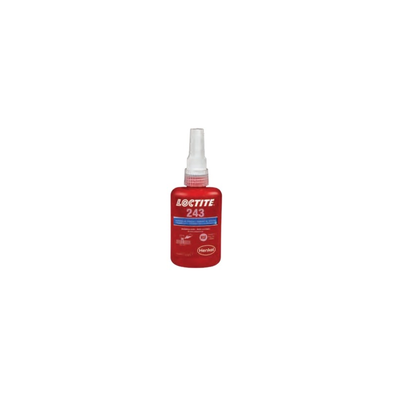 Medium strength threadlocker 50ml LOCTITE 243 for steel bolts