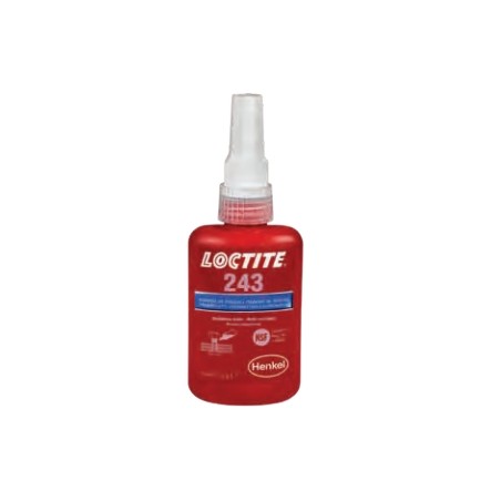 Fijador de roscas de resistencia media 50ml LOCTITE 243 para tornillos de acero | Newgardenstore.eu