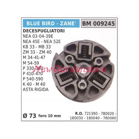 Complete clutch BLUE BIRD brushcutter motor NEA 03 04 39E 45E 52E 009245 | Newgardenstore.eu