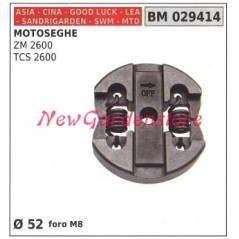 Embrayage complet CINA moteur tronçonneuse ZM 25600 TCS 2600 Ø 52 trou M8 029414