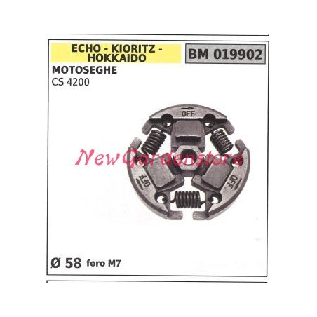 ECHO Vollkupplung CS 4200 Motorsäge Motor Ø 58 Bohrung m7 019902 | Newgardenstore.eu