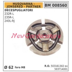 Frizione completa HUSQVARNA motore decespugliatore 232 235R-L 240L-RJ Ø62 008560