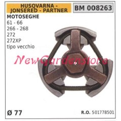 HUSQVARNA chainsaw engine clutch models 61 66 266 268 272 d. 77 mm | Newgardenstore.eu